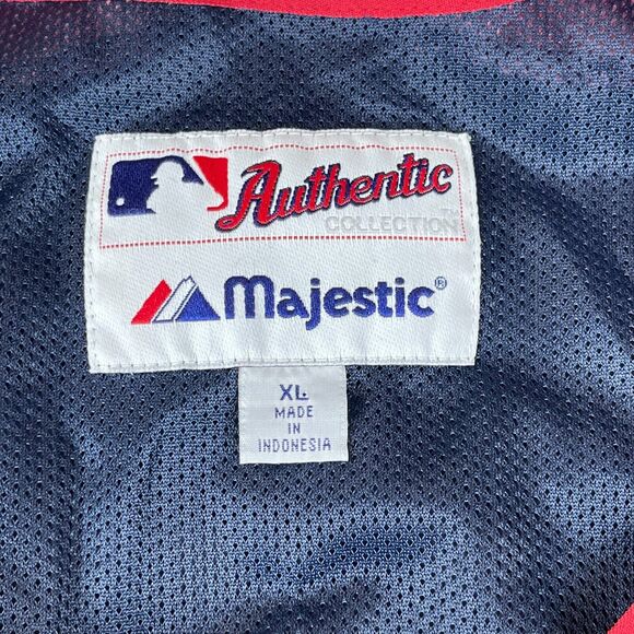 Cleveland Guardians Jersey Mens XL Navy Authentic Majestic MLB Baseball Sports - Picture 2 of 5